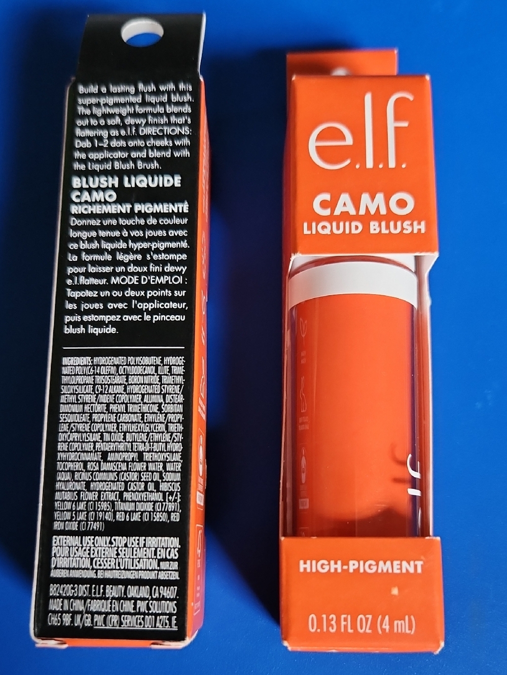 3 × e.l.f. Camo Liquid Blush — High-Pigment Gorg Orange : Each Tube .13 Fl Oz